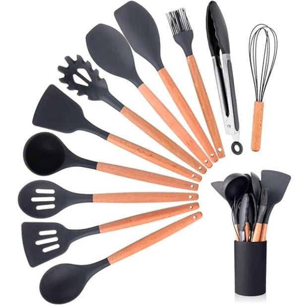 KIT COZINHA SILICONE 12 PEÇAS